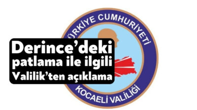 Derince liman çevresinde atık takında meydana gelen patlama sonrası Kocaeli