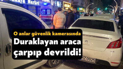 Kocaeli’nin Gebze ilçesinde hafif ticari araç, duraklayan bir diğer hafif