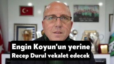 Kocaelispor'da başkanlıktan istifa eden Engin Koyun'un yerine sene sonuna kadar