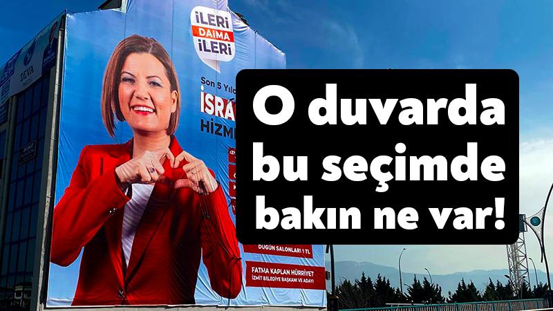 Fatma Kaplan Hürriyet eski baro duvarına yeni afiş astı
