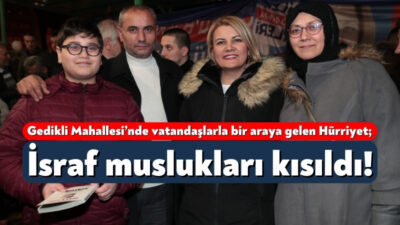 Gedikli Mahallesi’nde vatandaşlarla bir araya gelen İzmit Belediye Başkanı, CHP