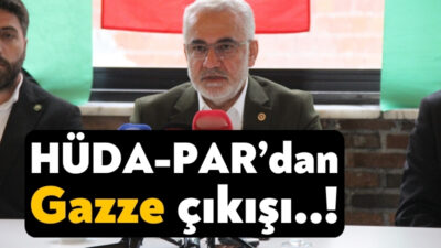 Kocaeli'de gazetecilere açıklamalarda bulunan HÜDA PAR Genel Başkanı Zekeriya Yapıcıoğlu,