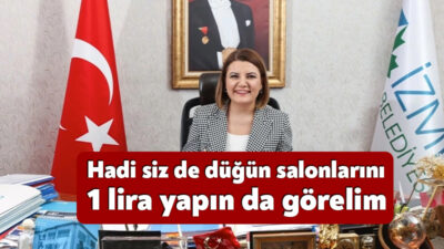İzmit Belediyesi Başkanı Fatma Kaplan Hürriyet sosyal medya hesabından yaptığı