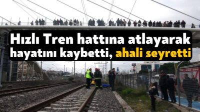 Kocaeli'nin İzmit ilçesinde bir kişi Yüksek Hızlı Tren hattına atladı.