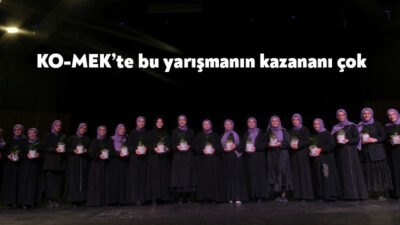 KO-MEK’te eğitim alan Kur’an-ı Kerim kursiyerleri Kur’an-ı Kerim’i Güzel Okuma