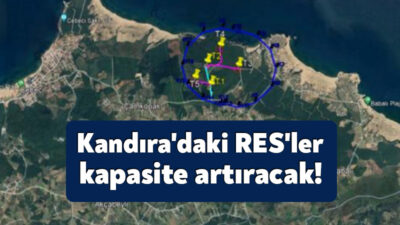Kocaeli'nin Kandıra ilçesinde yer alan 2 Rüzgar Enerji Santrali kapasite