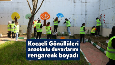 Kocaeli Büyükşehir Belediyesi'nin ‘Kocaeli Gönüllüsü’ projesi kapsamında bir araya gelen