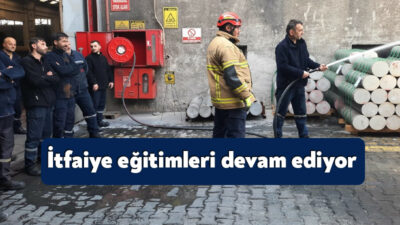 Kocaeli Büyükşehir Belediyesi İtfaiye Dairesi Başkanlığı sanayi kuruluşlarının acil durum