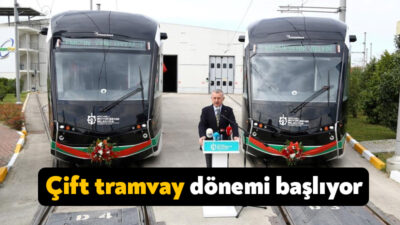 Tramvaylarda kapasite artırımına gideceklerini ifade eden Kocaeli Büyükşehir Belediye Başkanı
