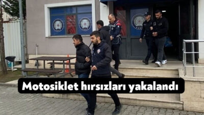 Kocaeli’nin Derince ilçesinde iki motosikletin çalınmasına ilişkin polis ekiplerince yakalanan