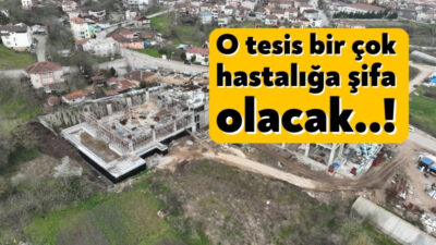 Başiskele'de inşaatı devam eden ve birçok hastalığa şifa kaynağı olması