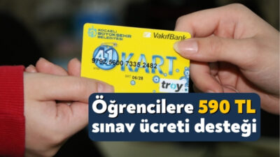 Kocaeli Büyükşehir Belediyesi, sosyal yardım desteği alan ailelerin sınava girecek