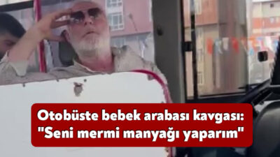 Kocaeli'de bebek arabasının katlanmaması üzerine özel halk otobüsü sürücüsü iddiaya