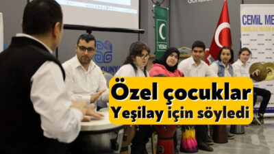 Kocaeli Büyükşehir Belediyesi Cemil Meriç Engelsiz Yaşam Merkezi öğrencileri, Yeşilay'ın