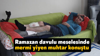Kocaeli'nin Körfez ilçesinde Ramazan ayında davul çalmak isteyen kişinin isteğini