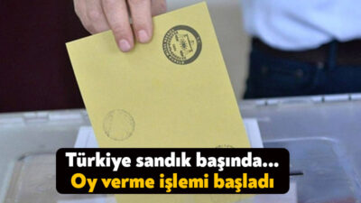 31 Mart 2024 seçimlerinde yerel yöneticileri belirlemek için oy verme