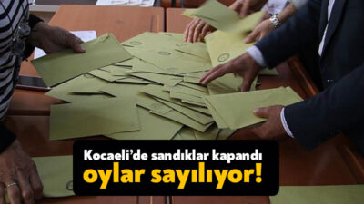 Kocaeli'de Mahalli İdareler Genel Seçimi için oy verme işlemi saat