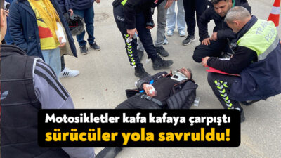 Darıca'da sürat motosikleti ile elektrikli motosikletin kafaya kafaya çarpıştığı kazada