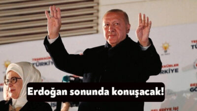 Yurt genelinde oy sayım işlemi sürerken Cumhurbaşkanı Recep Tayyip Erdoğan'ın