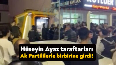 Ak Parti’den istifa ederek seçimlere bağımsız giren Hüseyin Ayaz’ın taraftarları