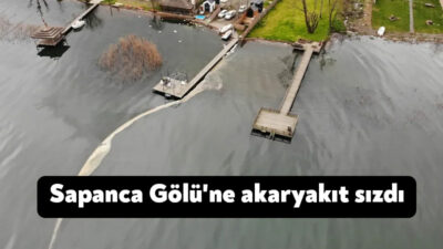 Kocaeli’de yapılan yol çalışmasında delinen NATO petrol boru hattından sızan