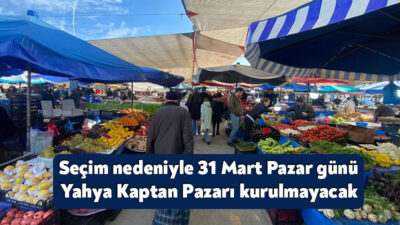 İzmit Belediyesi, Kaymakamlıktan gelen yazıya istinaden 31 Mart Pazar günü