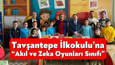 Tavşantepe İlkokulu’na Akıl ve Zeka Oyunları sınıfı kazandıran İzmit Belediye