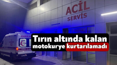 Kocaeli’nin Derince ilçesinde meydana gelen trafik kazasında tırın altında kalan