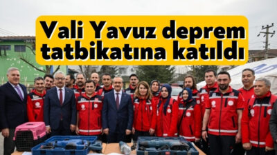 Vali Seddar Yavuz, 1-7 Mart ‘Deprem Haftası’ kapsamında Şehit Selçuk
