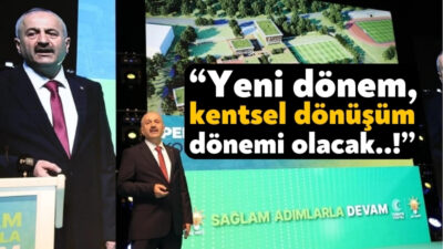 Seçim beyannamesini açıklayan Cumhur İttifakı Gebze Belediye Başkan Adayı Zinnur