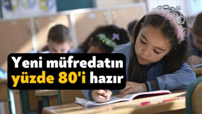 Yeni müfredatın yüzde 80’inin tamamlandığını açıklayan Bakan Tekin, “Müfredat yeni