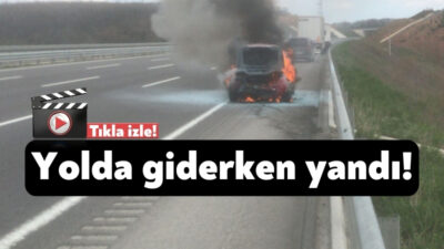 Kocaeli'nin İzmit ilçesinde, Kuzey Marmara Otoyolu üzerinde seyahat eden bir