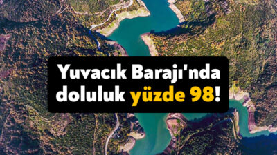 Kocaeli’nin içme suyu ihtiyacını karşılayan Yuvacık Barajı’nda, yağan karların erimesi