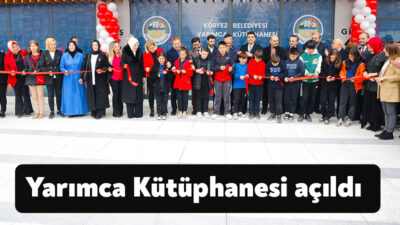 Körfez Belediyesi tarafından Yarımca Kent Meydanında hayata geçirilen Yarımca Kütüphanesi,