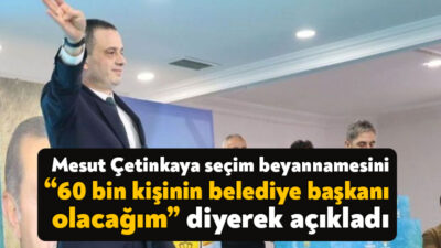 AK Parti Karamürsel Belediye Başkan Adayı Mesut Çetinkaya seçim beyannamesini