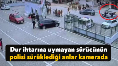 Darıca'da uygulama noktasından kendisini durdurmak isteyen polisi sürükleyerek yaralayan 17