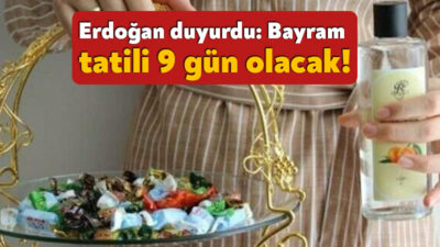 Cumhurbaşkanı Erdoğan, bayram tatilinin 9 gün olacağını açıkladı