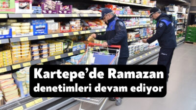 Kartepe Belediyesi ilçe genelinde bulunan zincir marketlerde denetimlerine devam ediyor.