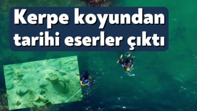 Kerpe koyunda yürütülen Karadeniz'in ilk bilimsel su altı kazısında ulaşılan