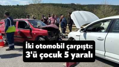 Kocaeli'nin Gebze ilçesinde iki otomobilin çarpışması neticesinde meydana gelen kazada