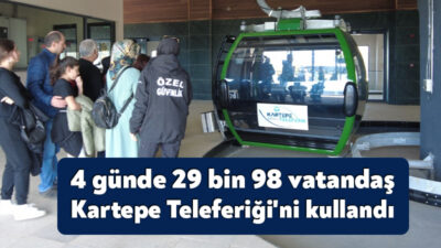 Açıldığı günden bu yana yoğun ilgi gören Kartepe Teleferiğini 4