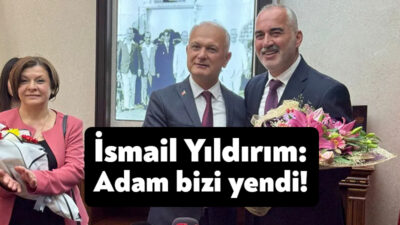 Ahmet Çalık Karamürsel Belediye Başkanlığı görevini İsmail Yıldırım'dan devraldı. törende