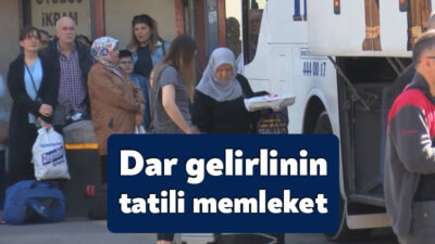 Dün başlayan 9 günlük bayram tatili nedeniyle otogarlarda, havalimanlarında ve