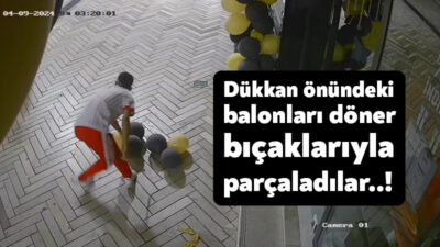 Kocaeli'nin İzmit ilçesinde bayram için parfüm dükkanına asılan balonlar, ellerinde