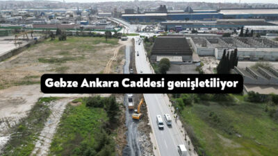 Büyükşehir ekipleri, Feniş Kavşağı’ndan Gebze Beylikbağı istikametine uzanan Ankara Caddesi’nde