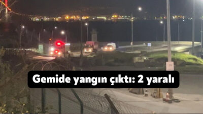 Kocaeli’nin Dilovası ilçesinde Beldeport liman işletmesindeki Hong Kong bandıralı geminin