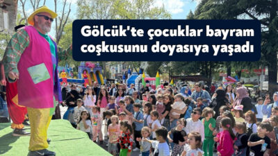 Gölcük Belediyesi'nin Ramazan Bayramı kapsamında Anıtpark'ta hazırladığı oyun alanını dolduran