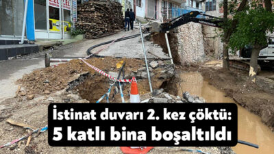 Kocaeli’nin İzmit ilçesinde 5 ay önce bir kısmı çöken istinat