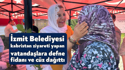İzmit Belediye Başkanı Fatma Kaplan Hürriyet, Ramazan Bayramı arifesinde kabristan