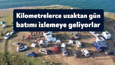 Kocaeli'de bulunan Palamar Tepesi gün batımı manzarasıyla görenleri mest ediyor.